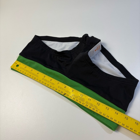 NWT Billabong Black & Green Bikini Bottoms Size M Low Rise Surf Swim shorts 💚 - Picture 8 of 9